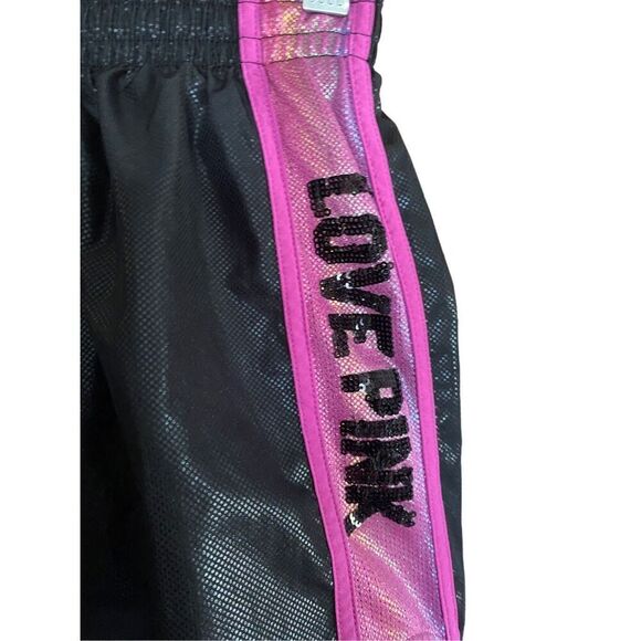 Pink Victoria’s Secret pink and black, athletic shorts, size small - Picture 3 of 5